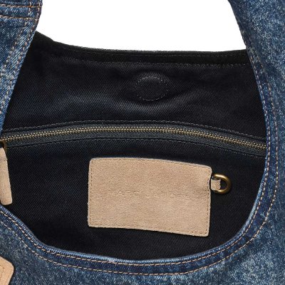 THE DENIM SUEDE CARGO SACK BAG